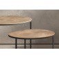 TABLE GIGOGNE 'LAINA' SET DE 2 MÉTAL