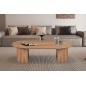Table basse Lagosa 120cm chêne vieilli Expo