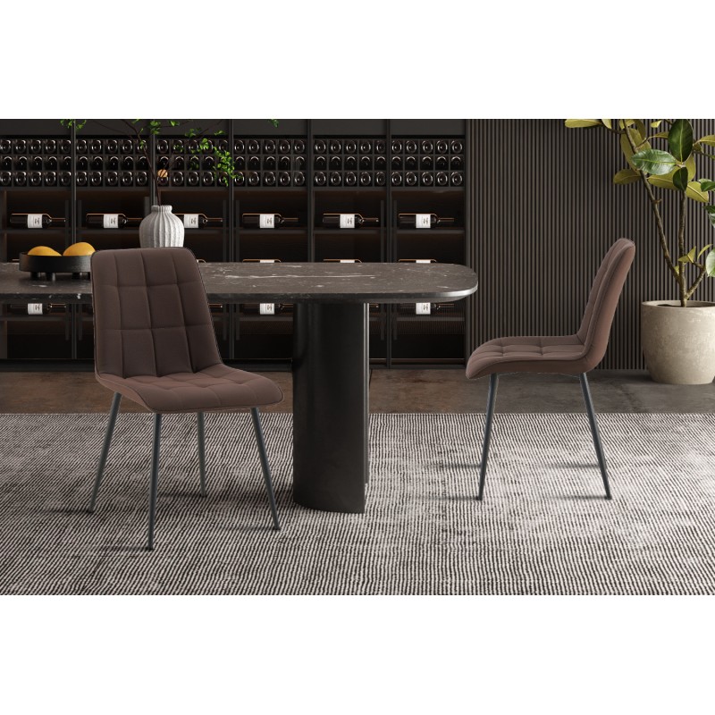 Chaises Fury PVC choco prix pièce