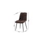 Chaises Fury PVC choco prix pièce