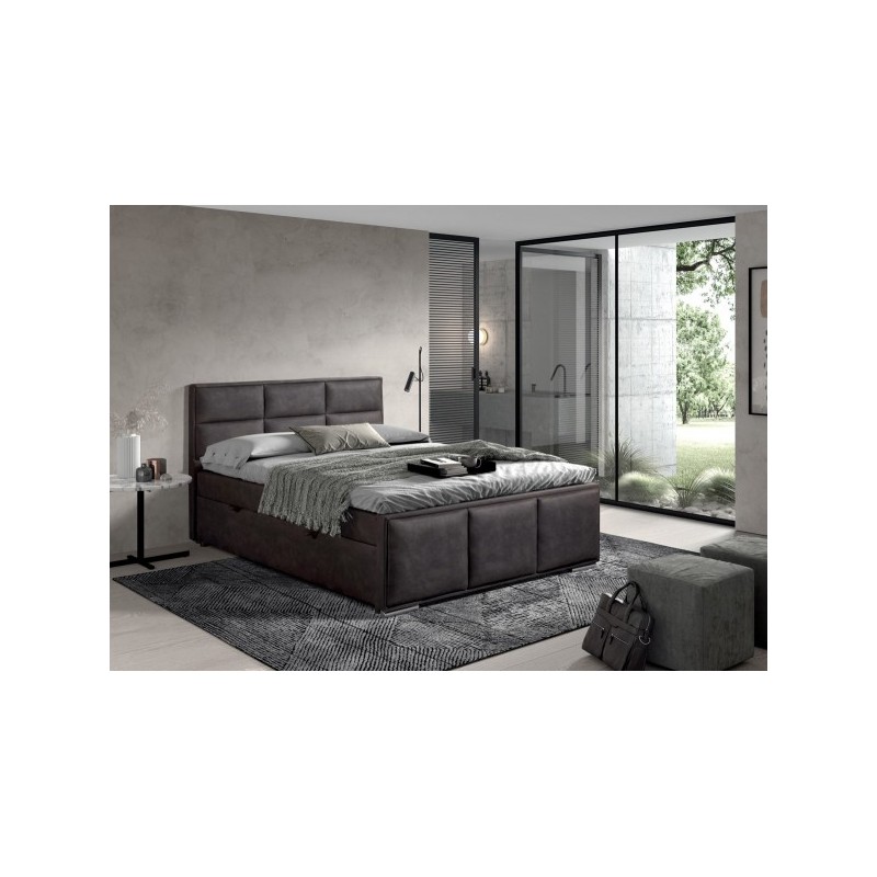 Boxspring Amelia 140/200cm tissus éléphant Boxspring Amelia 140/200cm tissus éléphant