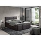 Boxspring Amelia 140/200cm tissus éléphant