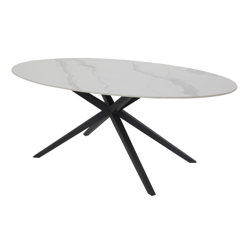 Table Ceramique 210cm Pieds Etoile