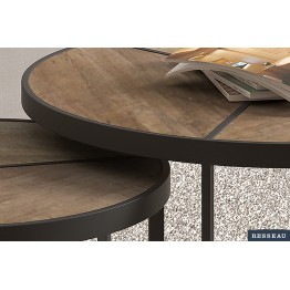 TABLE BASSE 'LAVA' SET DE 2 MANGOLIA