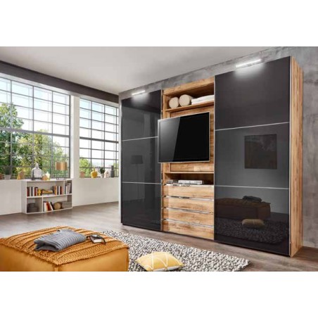 Armoire combinée magicGlassy portes coulissantes