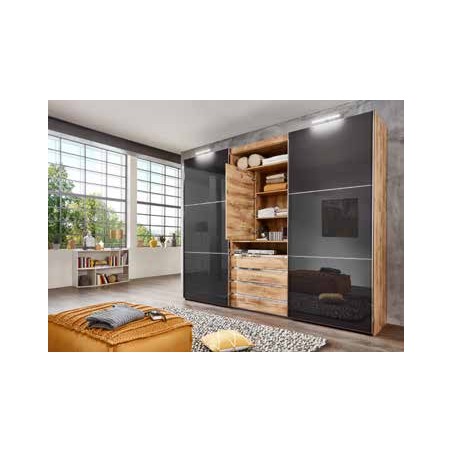 Armoire combinée magicGlassy portes coulissantes