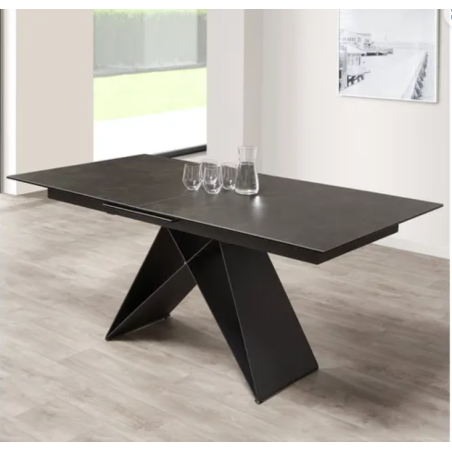 Table allongeable Céramique Anthracite Wyat