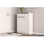 ARMOIRE A CHAUSSURE. 'LILLA' 3 PORTES ET 1 TIROIR BLANC