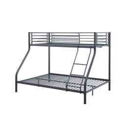 LIT SUPERPOSÉ 'TRIO' MÉTAL 140/90X200 GRIS FONCÉ