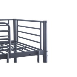 LIT SUPERPOSÉ 'TRIO' MÉTAL 140/90X200 GRIS FONCÉ