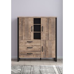 Highboard Emilio 138/155/45cm