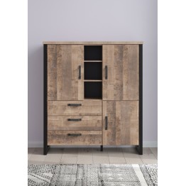 Highboard Emilio 138/155/45cm