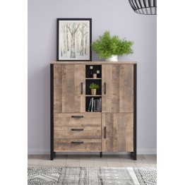 Highboard Emilio 138/155/45cm